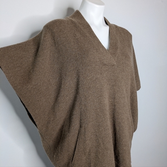 J Jill Pure Jill brown short sleeve v neck wool blend sweater S/M - Picture 6 of 10